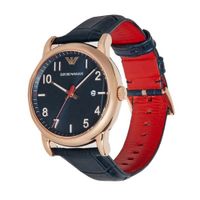 Reloj Emporio Armani Luigi AR11135 Fecha Correa de Cuero Azul