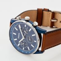 Reloj Fossil Sullivan BQ2512 Multifuncional Acero Inoxidable Correa de Cuero Marron