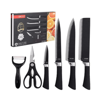 Set de Cuchillos Negros x 6 Piezas