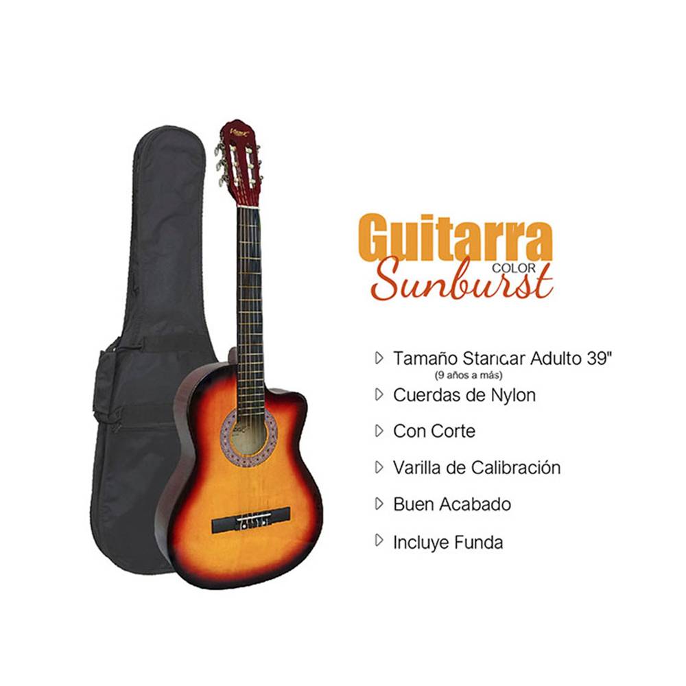 Guitarra Acústica Nylon Sunburst