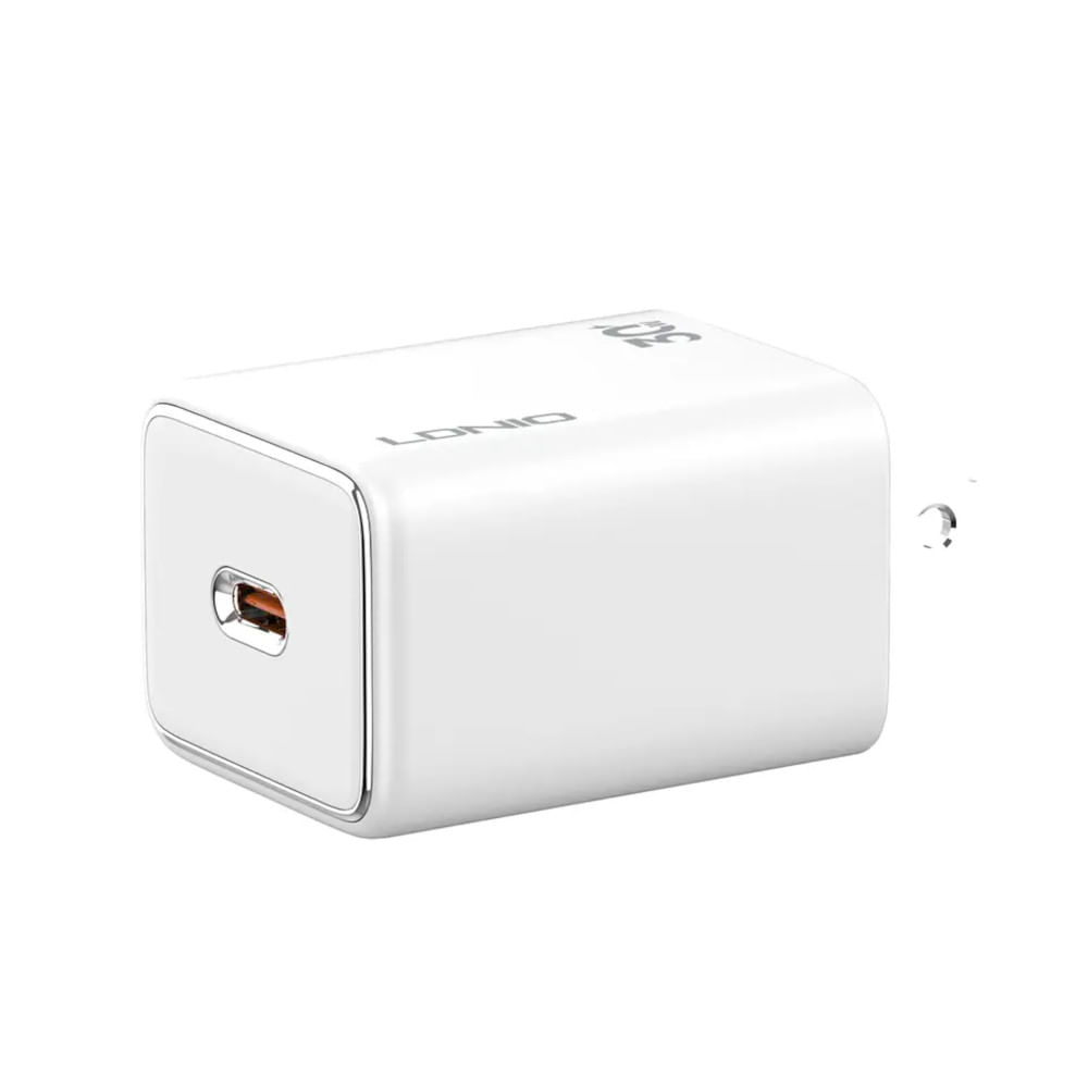 Cargador de 30W Carga Rápida A1508C USB-C Incluye Cable Tipo C-C