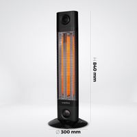 Calefactor Portátil Ch1800 Rt Negro