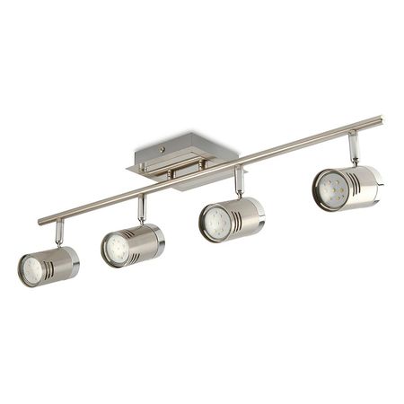 Barra LED Daniela GU10 Cromo Satinado 3W 4 Luces