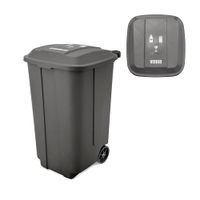 Tacho para reciclaje para vidrio 178 litros