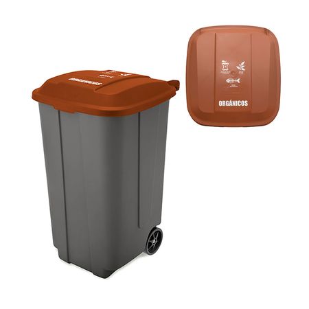 Tacho recolector Megaforte Residuos Orgánicos 178L Rey Plast
