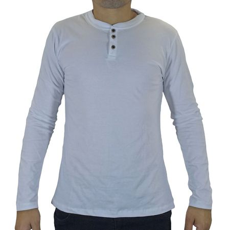 Polo Moda Generico New Denz Blanco Talla S