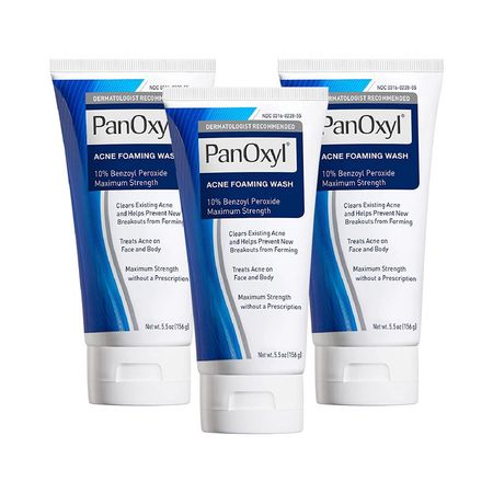 Espuma limpiadora para el acné PanOxyl 156 Gramos 3 Unidades