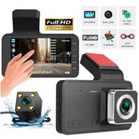 Camara Auto y Retroceso 2 Camaras DVR Dual Cámara para Carro