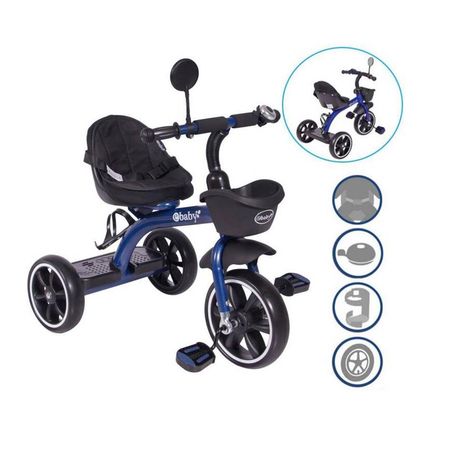 Triciclo Pedal Ebaby Cenit 382 Azul