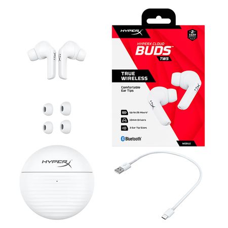 Auriculares Para Juegos Hyperx Cloud Buds Auriculares Internos Blanco