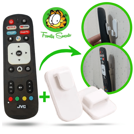 Control Remoto Generico para Tv Smart Jvc Modelo Rm-c3287 + Soporte