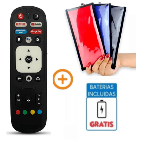 Control Remoto Para Tv Smart Jvc Modelo Rm-C3287 + Funda