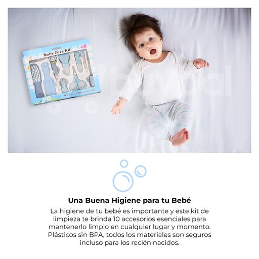 Set Kit De Higiene Y Cuidado Para Bebe Con 13 Piezas Y Bolso - La tienda  para tu bebe