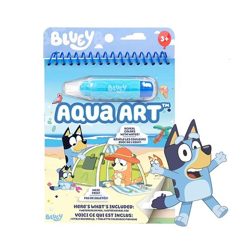 Libro Para Colorear Reusable AquaArt Bluey Nickelodeon