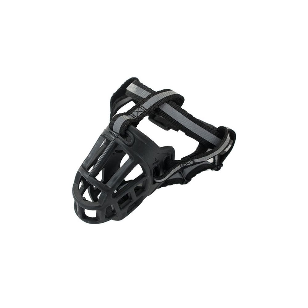 Bozal De Nylon Ajustable Para Perros Grandes - Talla 6 Ideal Para Rottweiler (Circunferencia De Hocico 28.5 Cm)