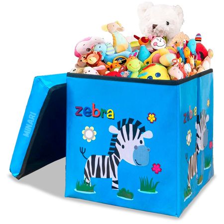 Caja Organizador de Juguetes Puff de Almacenamiento para Niños AZ 14V