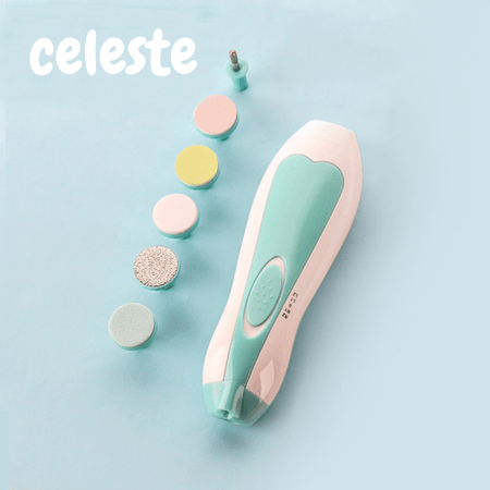 Pulidor De Uñas Eléctrico Para Bebes - Celeste