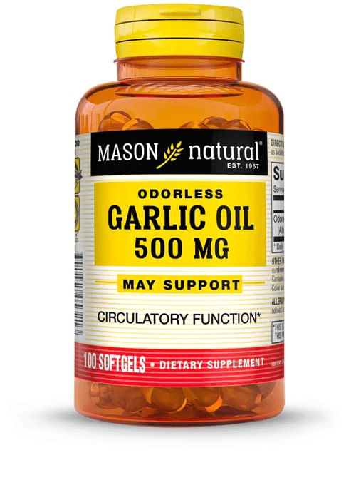 Aceite de ajo Mason Natural x 100 cápsulas