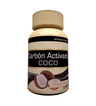 Carbón Activado de Coco DNattive x 100 cápsulas