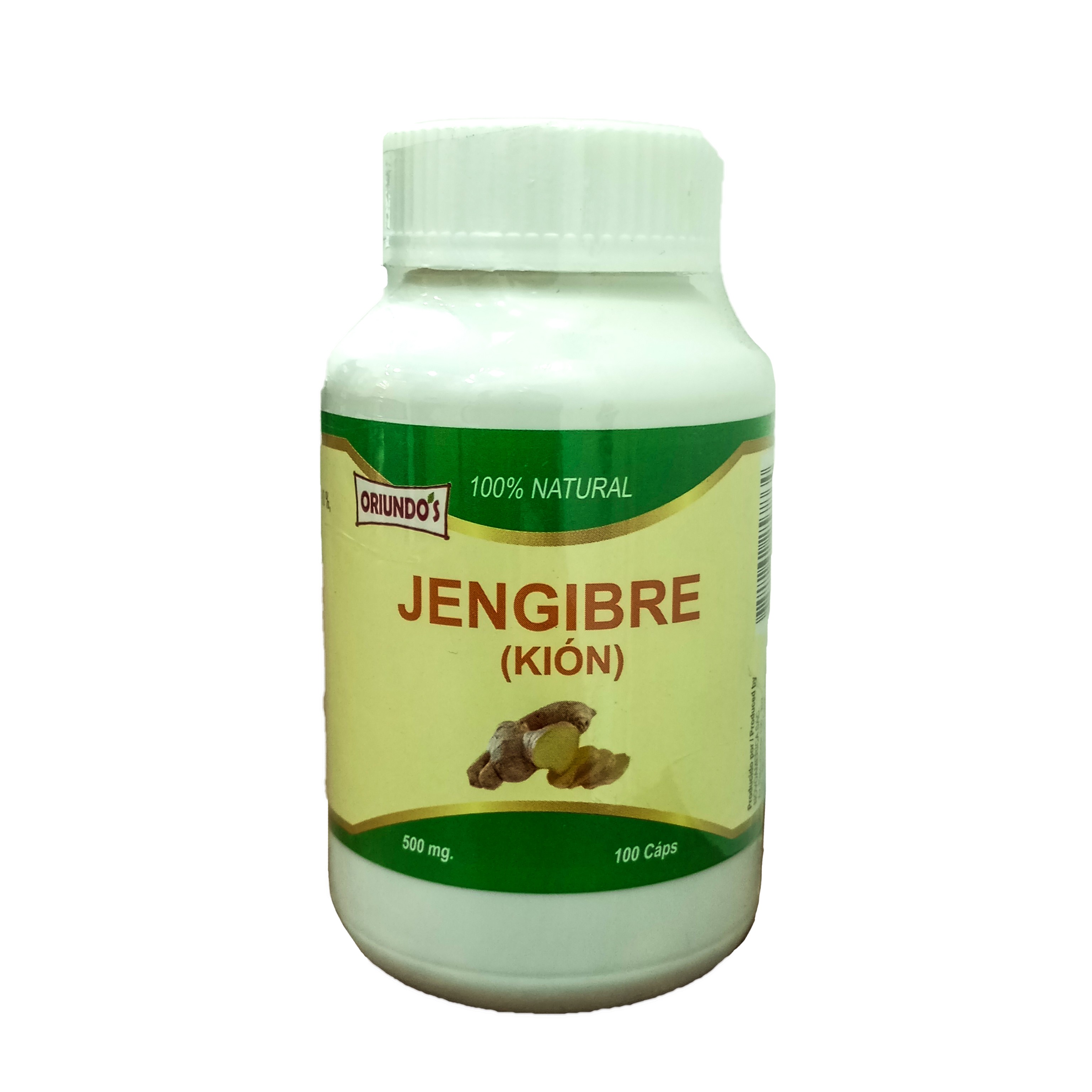 Jengibre en cápsulas Oriundos x 100 cápsulas
