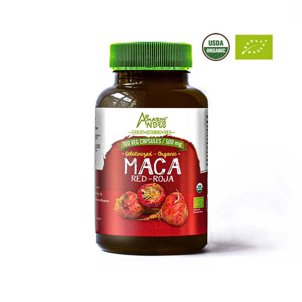 Maca Roja Amazon Andes x 100 cápsulas