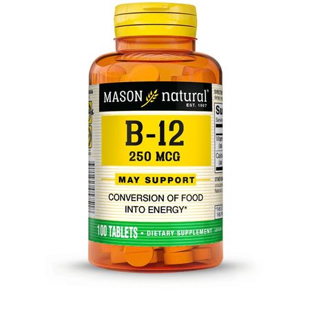 Vitamina B12 Mason Natural x Cápsula 100 cápsulas
