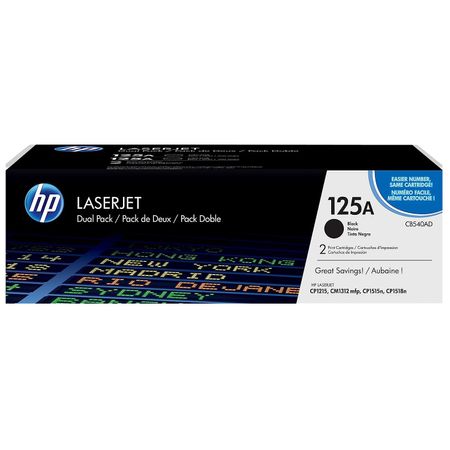 Tóner Hp 125AD Negro CB540AD Dual Pack 4400 Pág.