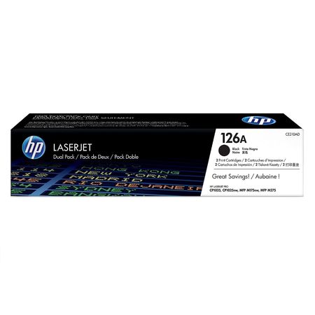 Tóner Hp 126AD Negro CE310AD Dual Pack 2400 Pág.