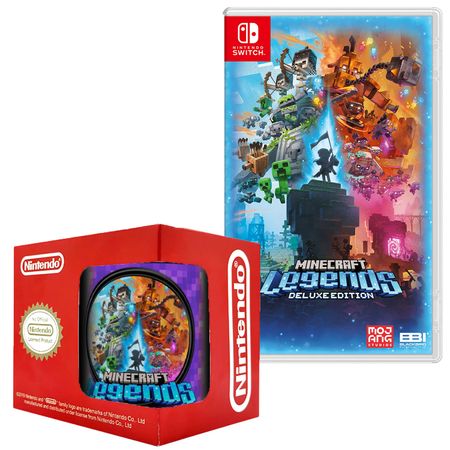 Minecraft Legends Deluxe Edition Nintendo Switch + Taza