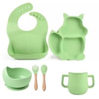 Set de Babero Vaso Cubierto Plato para Bebé