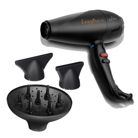 Secadora De Cabello Gama Con Difusor Profesional Leggero Ion 2400W