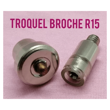 Juego de Troquel Dado O Matriz para Broche Metálico R15