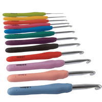 Set de Crochet Ganchos de Ganchillo Ergonómicos por 12 Piezas Grandes Suaves Y Cómodos
