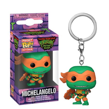 Funko Pop Keychain Ninja Turtles Tortugas Ninja Michelangelo Llavero