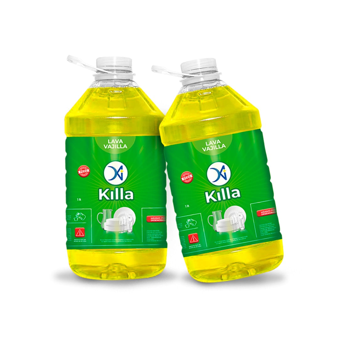 Lavavajilla KILLA Galón Pack 2 Galoneras