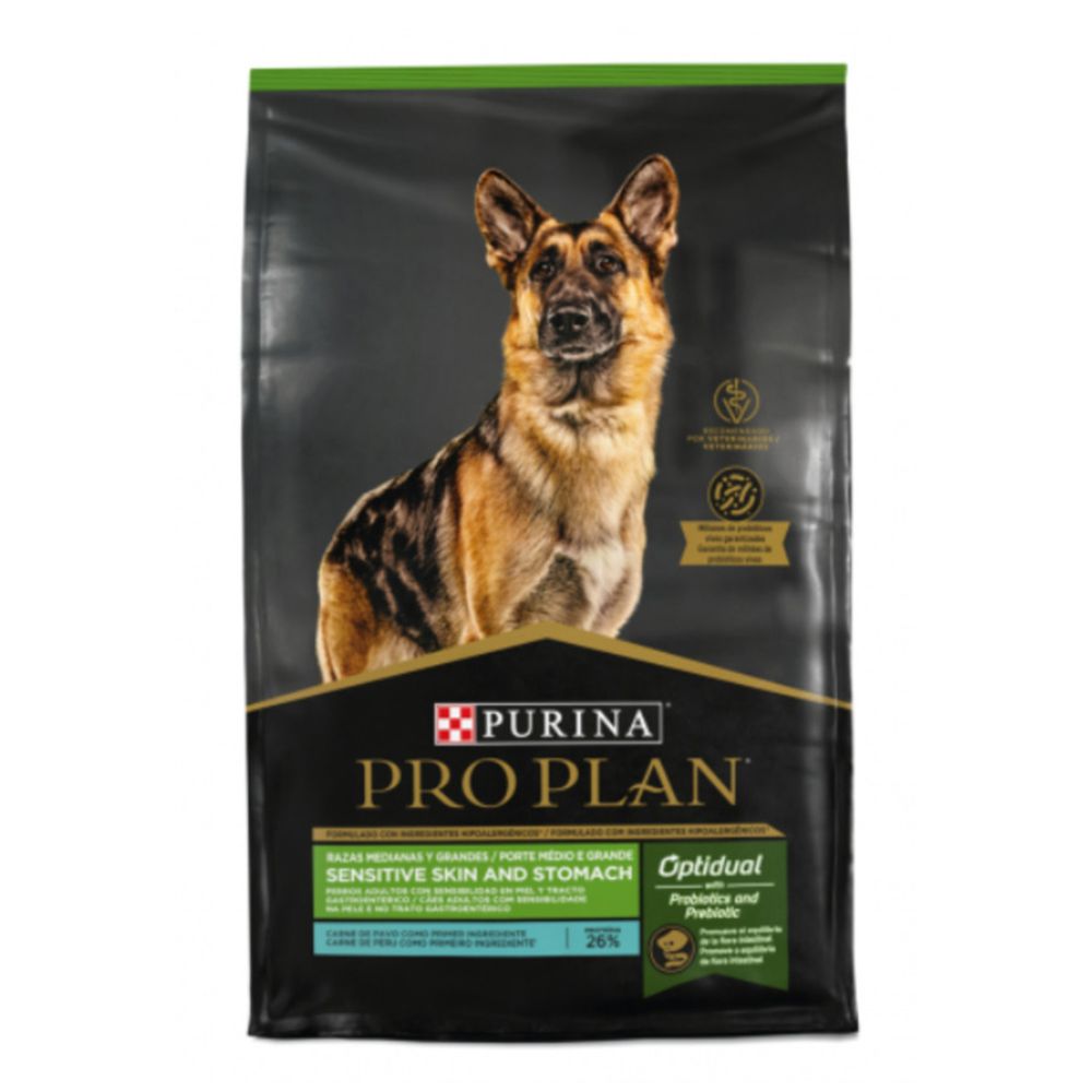 Alimento Seco Para Perros Proplan Sensitive Skin And Stomach X 15 Kg 