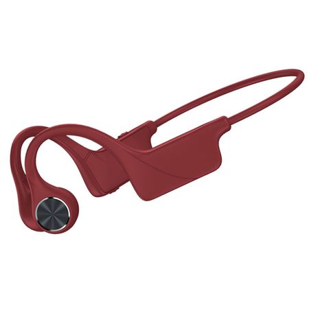 Auriculares De Conducción Ósea Auriculares Inalámbricos Bt Auriculares Deportivos Rojo