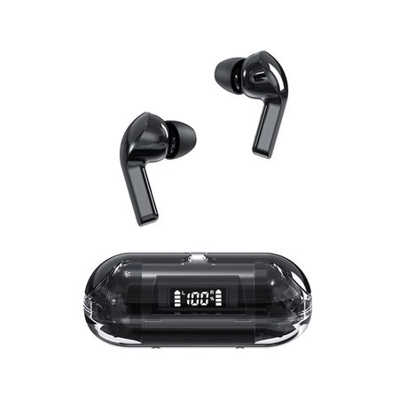 Auriculares In-Ear Tm20 Inalámbricos Bt 5.3 Cubierta Transparente Negro