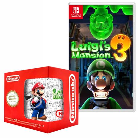 Luigi’s mansion 3 Nintendo Switch + Taza Luigi’s mansion 3 y taza Nintendo Switch + Taza