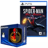 Spiderman miles morales y Taza Sony PS5