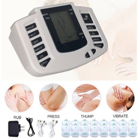 Masajeador de Pulso Estimulación Muscular Alivio del Dolor Terapia Grey