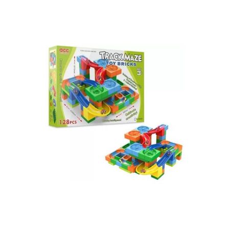 Juego Construcción de Pista de Canicas de 128 pcs