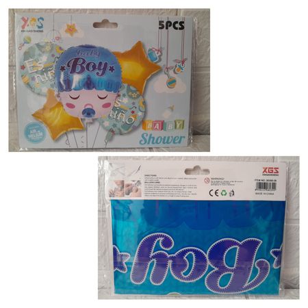 Set De Globos Decorativos Para Baby Shower Baby Boy Celeste
