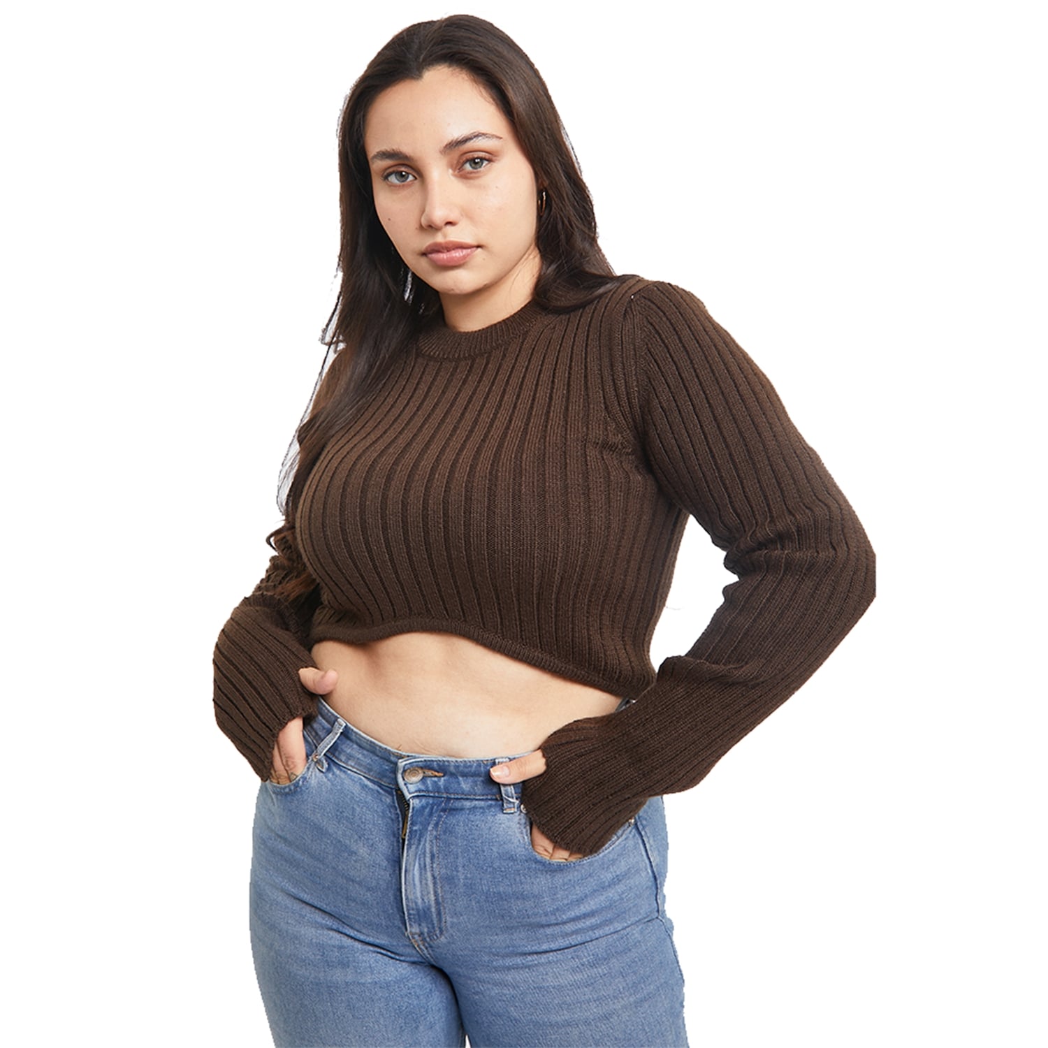 Chompa Crop Finding Magnolia Marron XS
