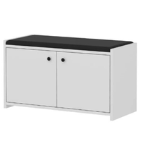 Zapatera Miya c/n Puertas 8 Pares Color Blanco Muebles Bonno