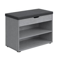 Zapatera Vicco 6 Pares Color Cemento Muebles Bonno