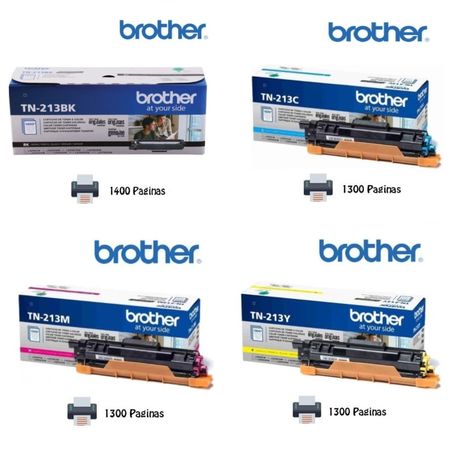 Pack de 4 Tóner BROTHER TN213 BKCMY L3270/L3551/L3750 BK CY MA YE