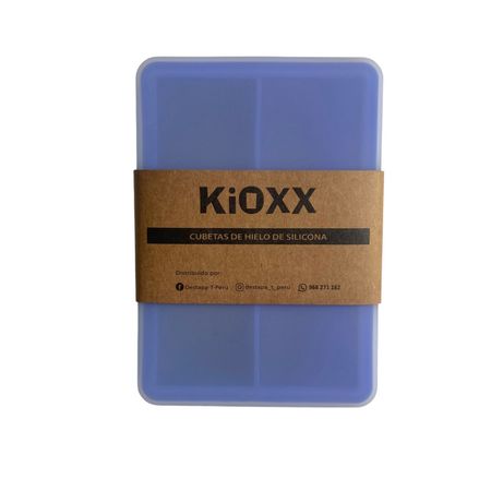 Cubeta de Hielo de Silicona 6 Cavidades KiOXX Azul