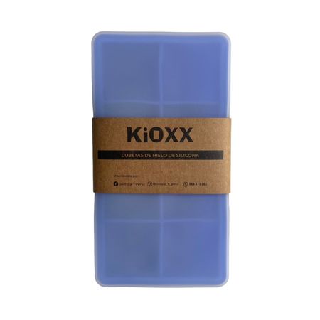 Cubeta de Hielo de Silicona 8 Cavidades KiOXX Azul