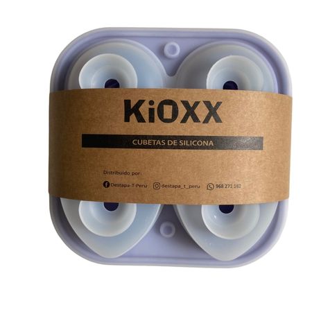 Cubeta de Silicona de Hielos 2 Rosas + 2 Corazones 4 Cavidades KiOXX Verde Claro
